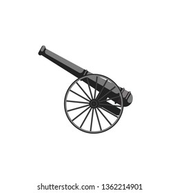 cannon flat vector