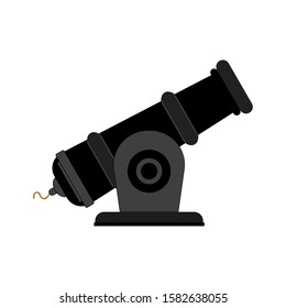 Cannon Grayscale - Flat design