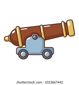 Cannon icon. Cartoon illustration of cannon vector icon for web.