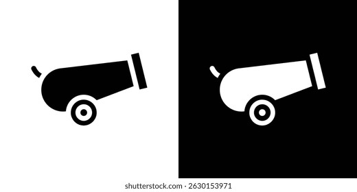 Concepto de icono de cañón, Ilustración vectorial