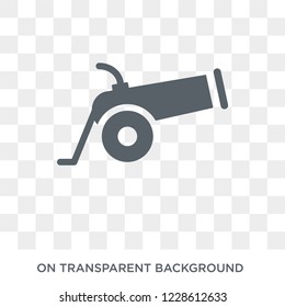 Cannon icon. Cannon design concept from Army collection. Simple element vector illustration on transparent background.