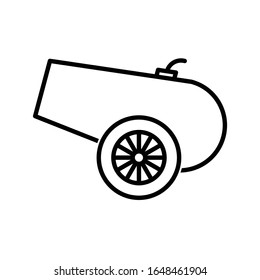 Cannon icon design. Cannon icon in modern flat style design. Vector illustration.