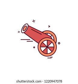 Cannon icon design vector