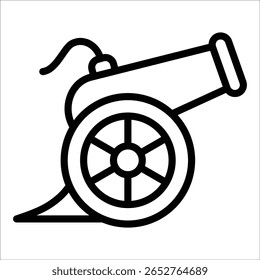 Elemento de icono de cañón para diseño