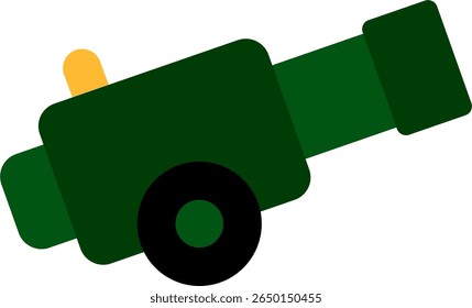 cannon icon flat style design
