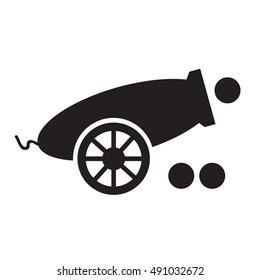 Cannon icon illustration design