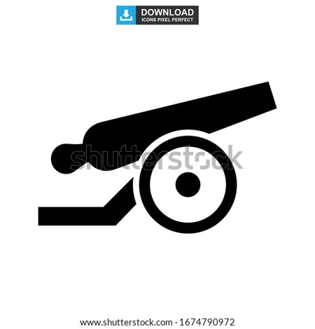 cannon icon or logo isolated sign symbol vector illustration - high quality black style vector icons
