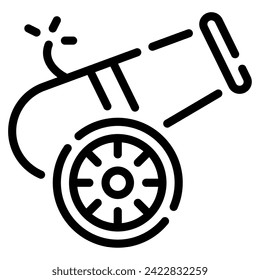 Cannon Icon Ramadan, for infographic, web, app, etc
