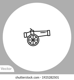 Cannon icon sign vector,Symbol, logo illustration for web and mobile