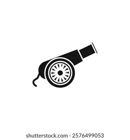 Cannon icon Simple thin line flat symbol
