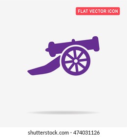 Cannon icon. Vector concept illustration for design.