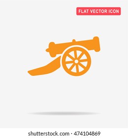 Cannon icon. Vector concept illustration for design.