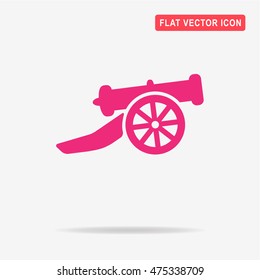 Cannon icon. Vector concept illustration for design.
