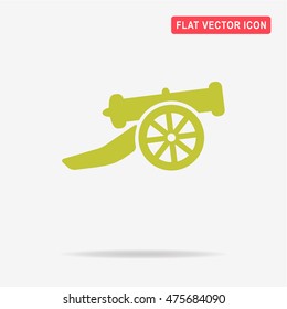 Cannon icon. Vector concept illustration for design.