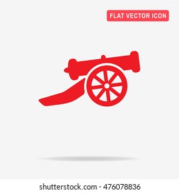 Cannon icon. Vector concept illustration for design.