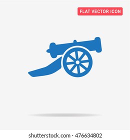 Cannon icon. Vector concept illustration for design.