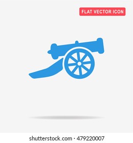 Cannon icon. Vector concept illustration for design.