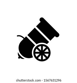 cannon icon vector glyph style design