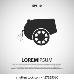 cannon icon. cannon vector illustration