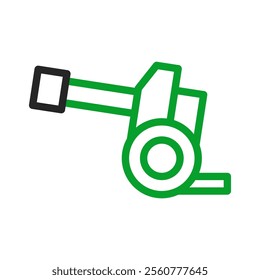 Cannon icon vector illustration. Concept of war, weapon, and military.