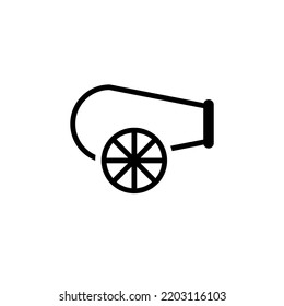 cannon icon vector illustration on white background.