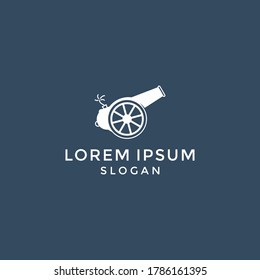 Vector de icono de cañón aislado en fondo blanco para tu diseño de aplicación web y móvil, concepto de logotipo de Cannon, eps 10