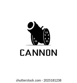 cannon icon vector on white background
