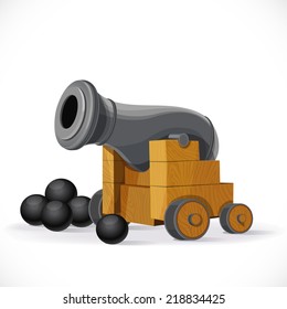Cannon isolated on a white background