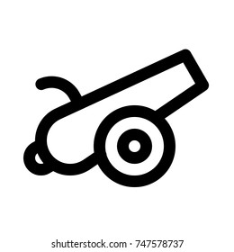 cannon isolated on white background