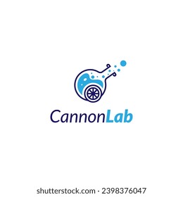 Concepto del logotipo creativo de Cannon Lab