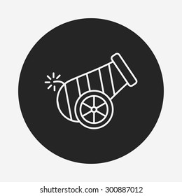 Cannon line icon