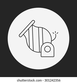 Cannon line icon