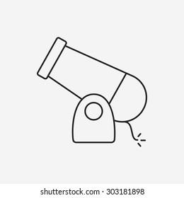 Cannon line icon