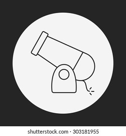 Cannon line icon
