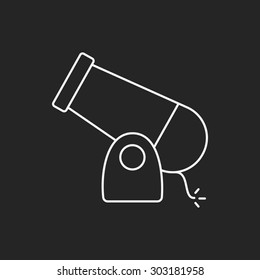 Cannon line icon