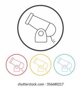 Cannon line icon
