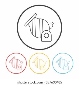 Cannon line icon