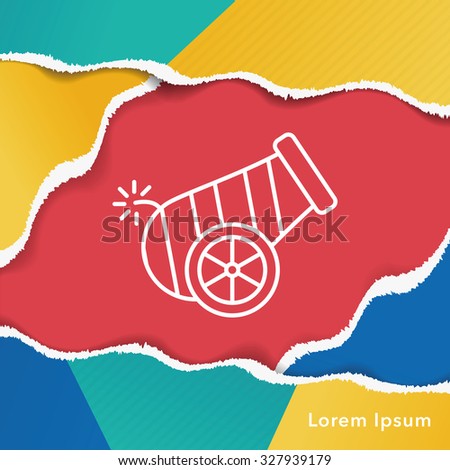 Cannon line icon