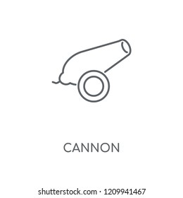 Cannon linear icon. Cannon concept stroke symbol design. Thin graphic elements vector illustration, outline pattern on a white background, eps 10.