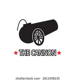 Plantilla vectorial de diseño de logotipo de cañón