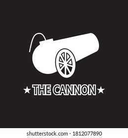 Plantilla vectorial de diseño de logotipo de cañón