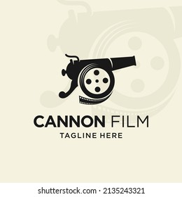 Cannon logo with film roll concept for film industry