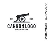Cannon logo inspiration. Business or vintage design template. Vector illustration