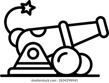 Cannon New Creative Icon Design Vektor