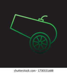 cannon nolan icon. Simple thin line, outline vector of Carnival and amusement icons for ui and ux, website or mobile application