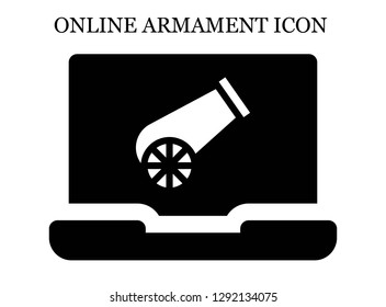 Cannon search icon. Editable Cannon search icon for web or mobile.