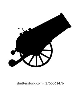 Cannon Silhouette On Transparent Backgroundvector Cannon Stock Vector ...