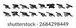 cannon silhouette white background vector