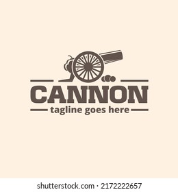 Cannon symbol vector illustrationa modern vintage style symbol can be used as business logo, design element, tshirt print or any other purpose.