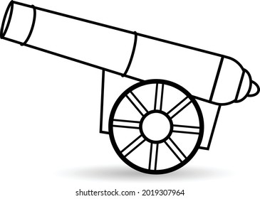 Cannon vector art and illustration